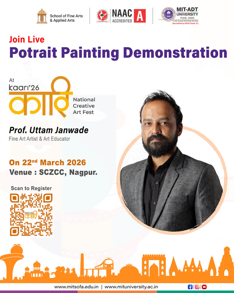 Potrait Painting Demonstration by Prof. Uttam Janwade